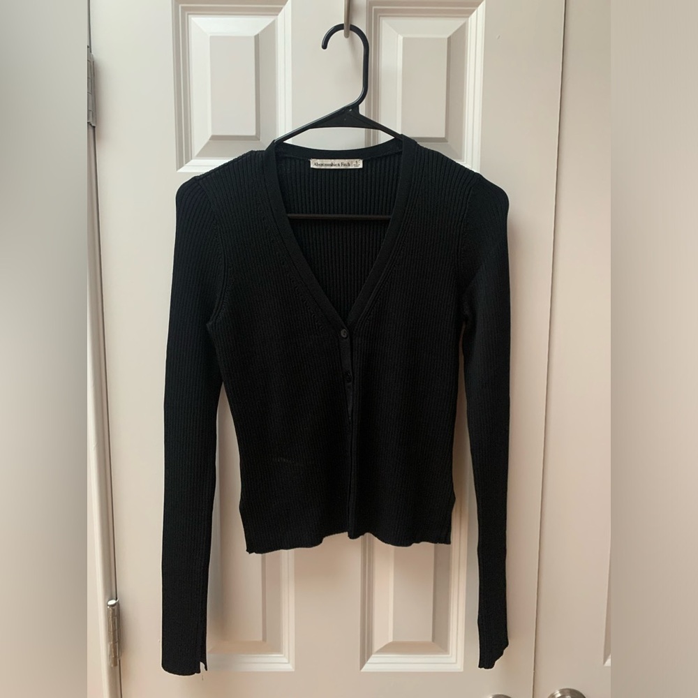Black long sleeve top